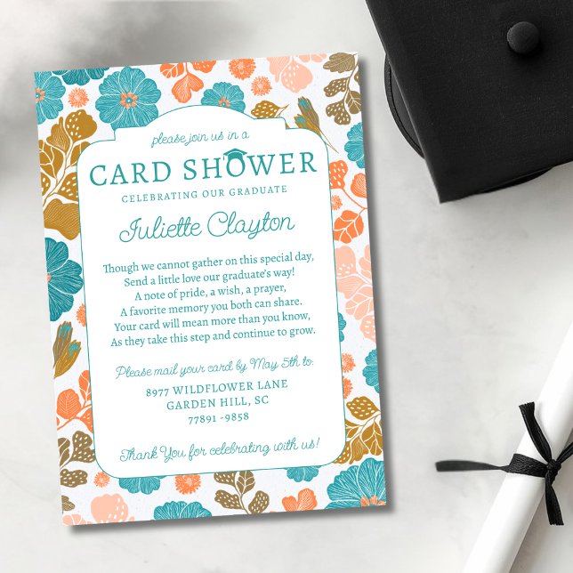 Invitación para ducha de tarjetas de graduación fl (Subido por el creador)