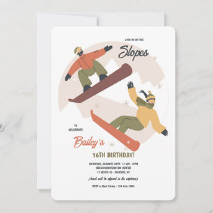 Invitación para Duo de Snowboard