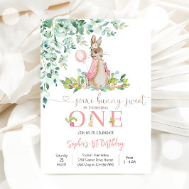 Invitación para el 1er Cumpleaños de Bunny