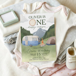Invitación para el 1er Cumpleaños de Un Campista F