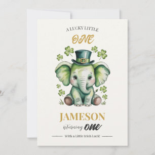 Invitación para el 1er cumpleaños Día de San Pat