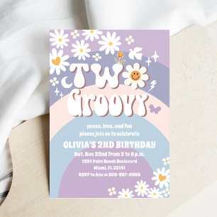 Invitación para el 2do Cumpleaños de Dos Groovy