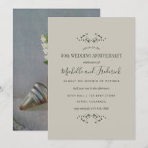 Invitación para el 30º Aniversario de Bodas de Per