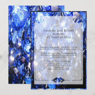 Invitación para el 45º Aniversario de Boda de Zafi