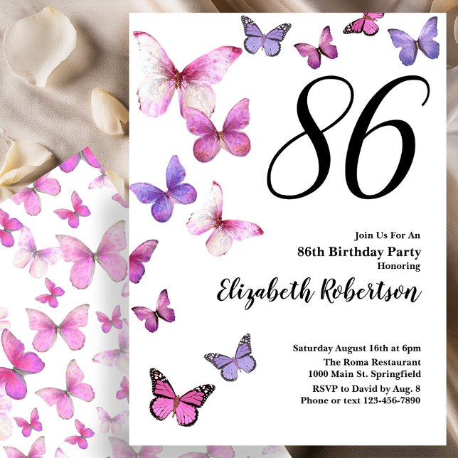 Invitación para el 86 cumpleaños de Butterfly en r (Subido por el creador)