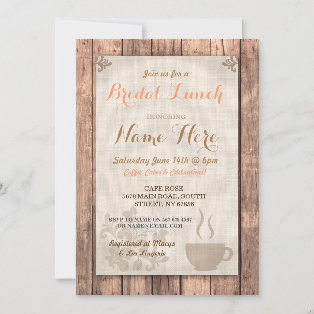 Invitación para el almuerzo de los amigos de Brunc (Anverso)