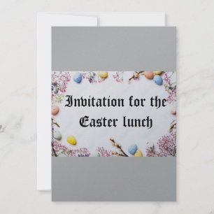 Invitación para el almuerzo de Pascua