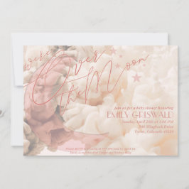 Invitación para el Baby Shower de la Luna de la Ni