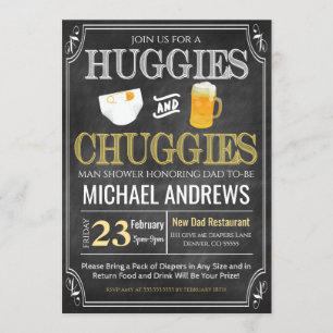 Invitación para el bebé hombre con ducha