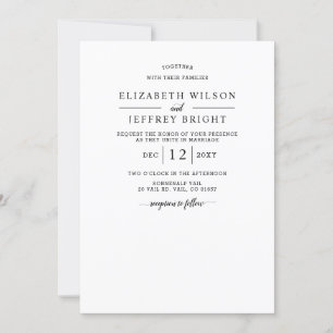 Invitación Para el Boda de las montañas Vellum Overlay