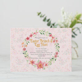 Invitación para el brunch de Pascua y búsqueda de 