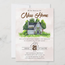 invitación para el calentamiento de la casa