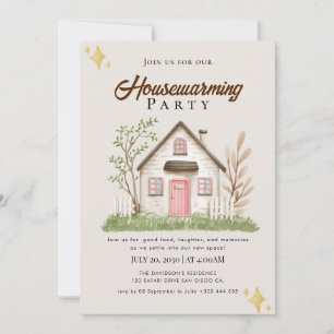 invitación para el calentamiento de la casa