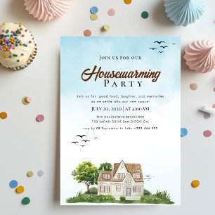 invitación para el calentamiento de la casa