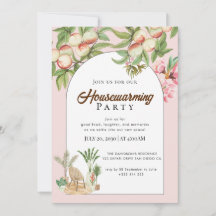 invitación para el calentamiento de la casa