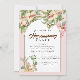 invitación para el calentamiento de la casa