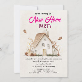 invitación para el calentamiento de la casa