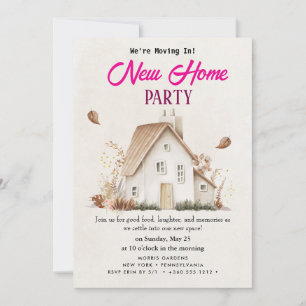 invitación para el calentamiento de la casa