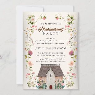 invitación para el calentamiento de la casa