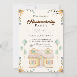 invitación para el calentamiento de la casa