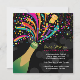 Invitación para el célébrer la Nouvelles Années