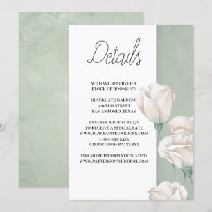 invitación para el cierre de plantas verdes de mod