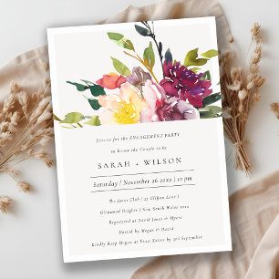 Invitación para el compromiso con la floración ama