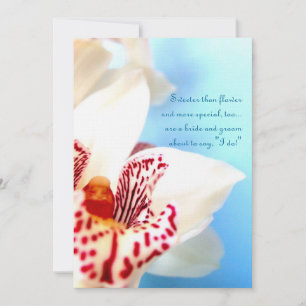 Invitación para el compromiso con orquídeas