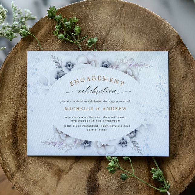 Invitación para el compromiso floral místico de in (Subido por el creador)
