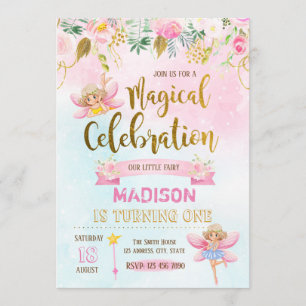 Invitación para el cumpleaños de Fairy