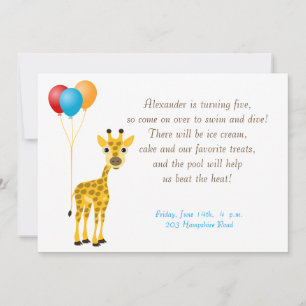 Invitación para el cumpleaños de niños