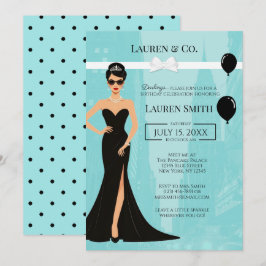 Invitación para el cumpleaños de Tiffany y Co Audr