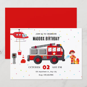 Invitación para el cumpleaños del helicóptero del 