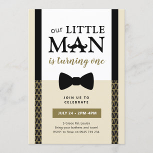 invitación para el cumpleaños del hombrecito