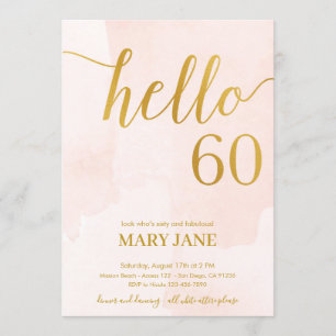 invitación para el cumpleaños número 60