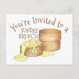 Invitación para el desayuno con bizcochos y brunch