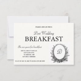 Invitación para el desayuno del arreglo floral de 