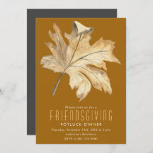 Invitación para el Día de la Amistad en otoño