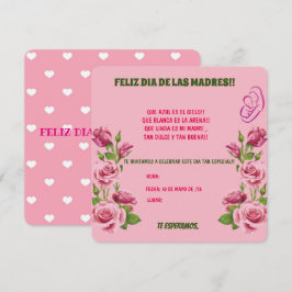 INVITACION PARA EL DIA DE LAS MADRES.