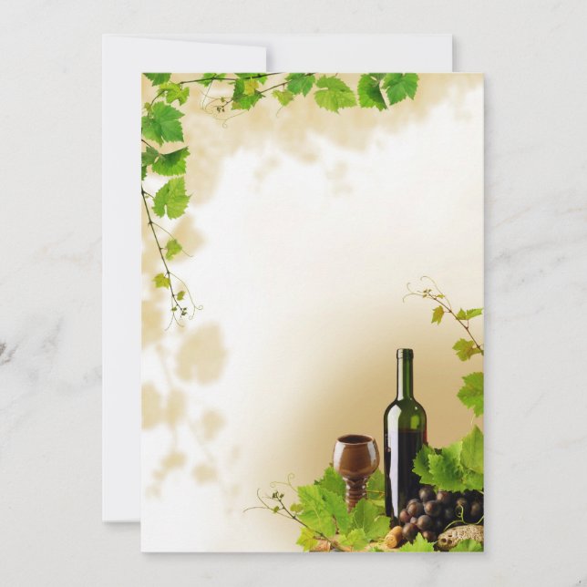 Invitación para el diseño del vino (Anverso)