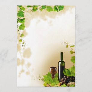Invitación para el diseño del vino