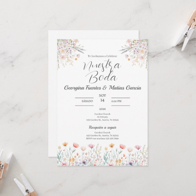 Invitación para el español (Anverso/Reverso In Situ)