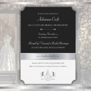 Invitación para el espectáculo de moda de la bouti