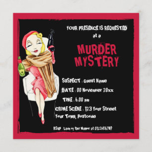 Invitación para el misterio del asesinato negro fe