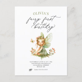 Invitación para el Primer Cumpleaños de Hada Adora