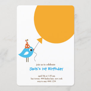 Invitación para el primer cumpleaños de Little Bir