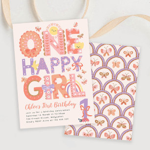 Invitación para el Primer Cumpleaños de una Niña, 