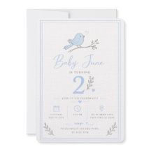 Invitación para el segundo cumpleaños del bebé