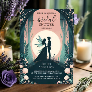 Invitación Para el sueño mágico Mystical Stars Moon Bridal Sh