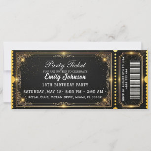 Invitación para Entrada de Fiesta de Cumpleaños Do